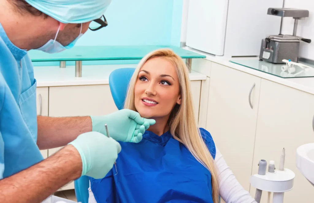 Dentist working with a patient at a clinic with the best dentist in Waxhaw NC